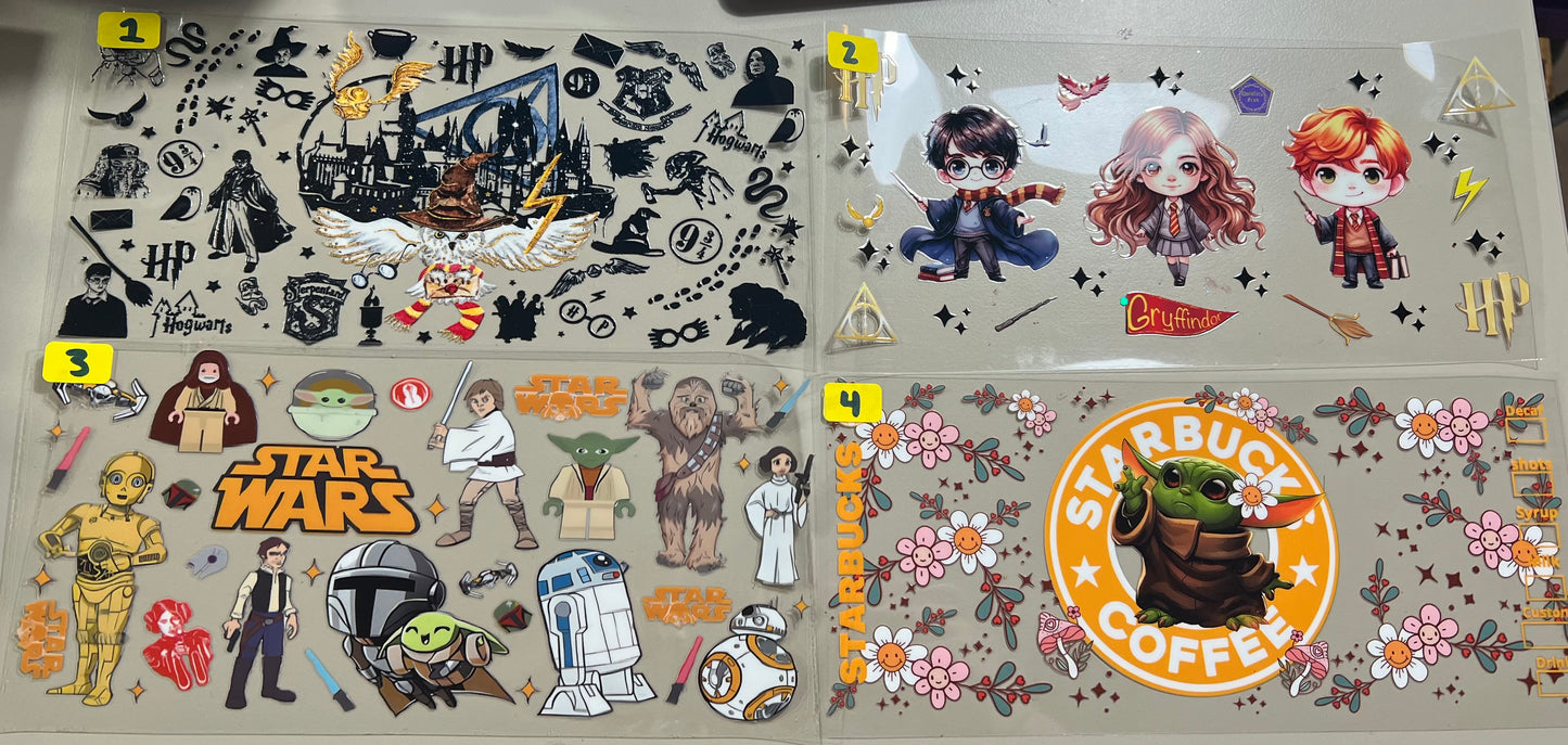 Harry Potter and Star Wars wraps