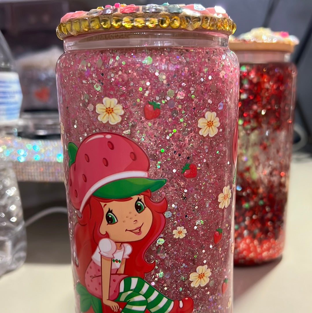 Strawberry shortcake made snowglobe