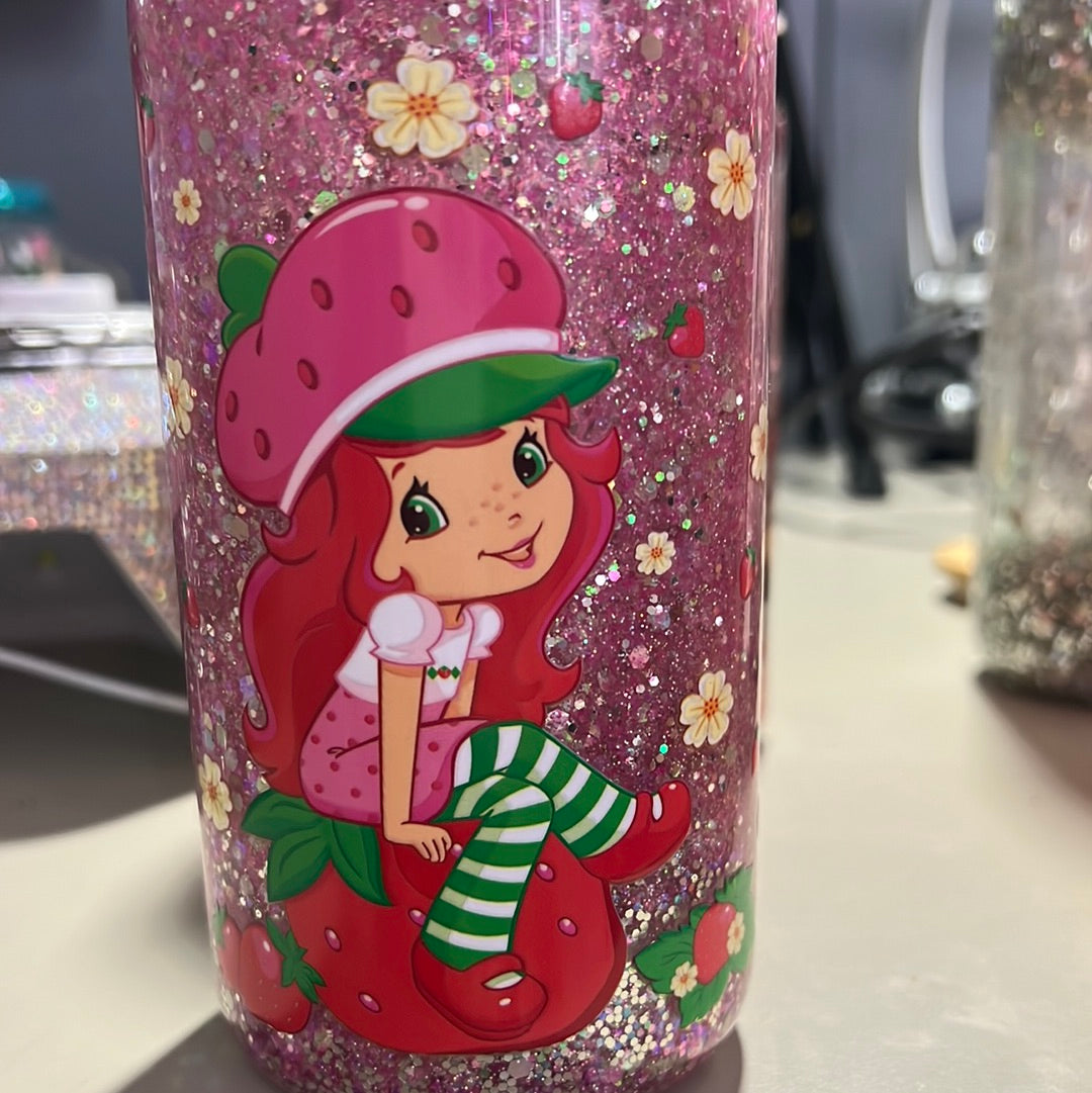 Strawberry shortcake made snowglobe