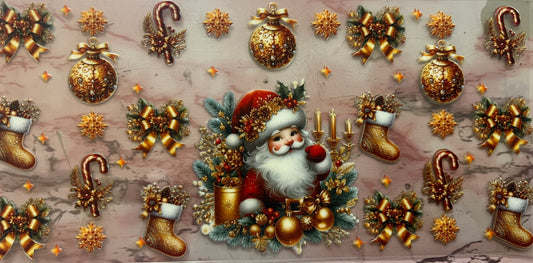 Gold decor with Santa