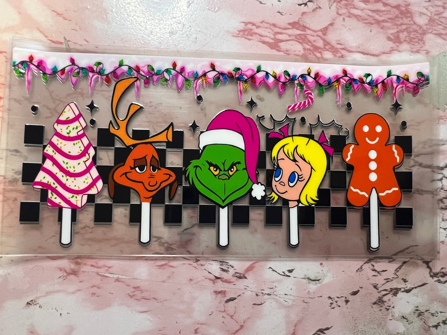 Grinch characters lollipop