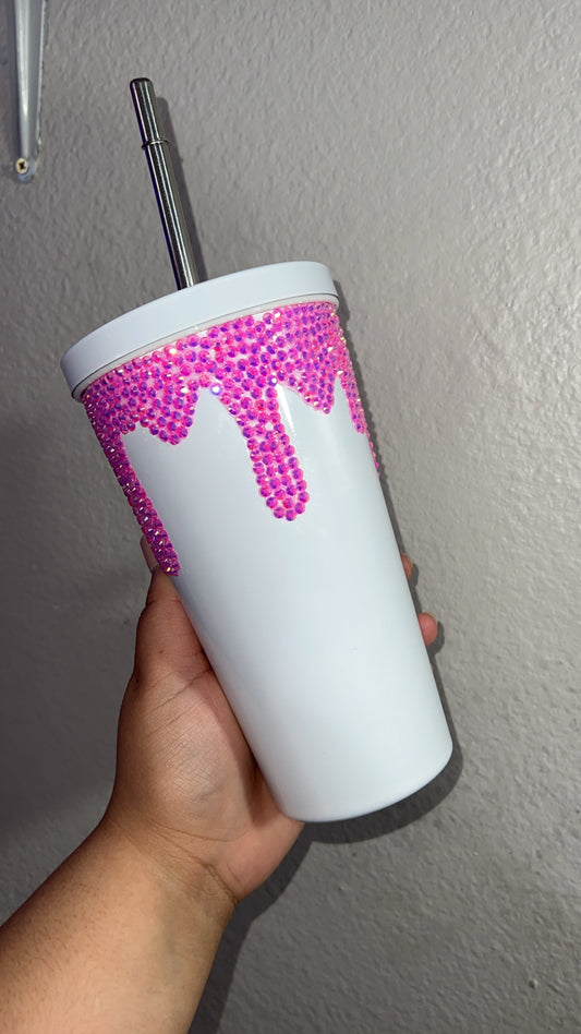 Rhinestone Drip cup