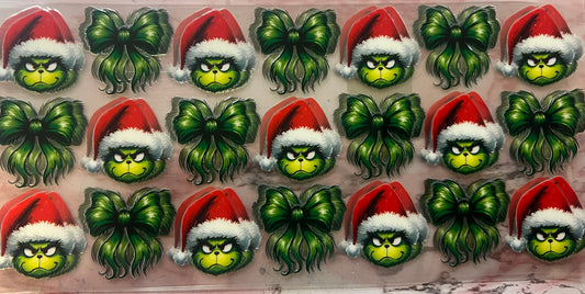 Grinch with green bows