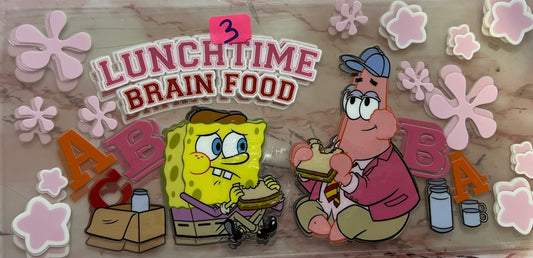 SpongeBob and Patrick “ lunchtime brain food”