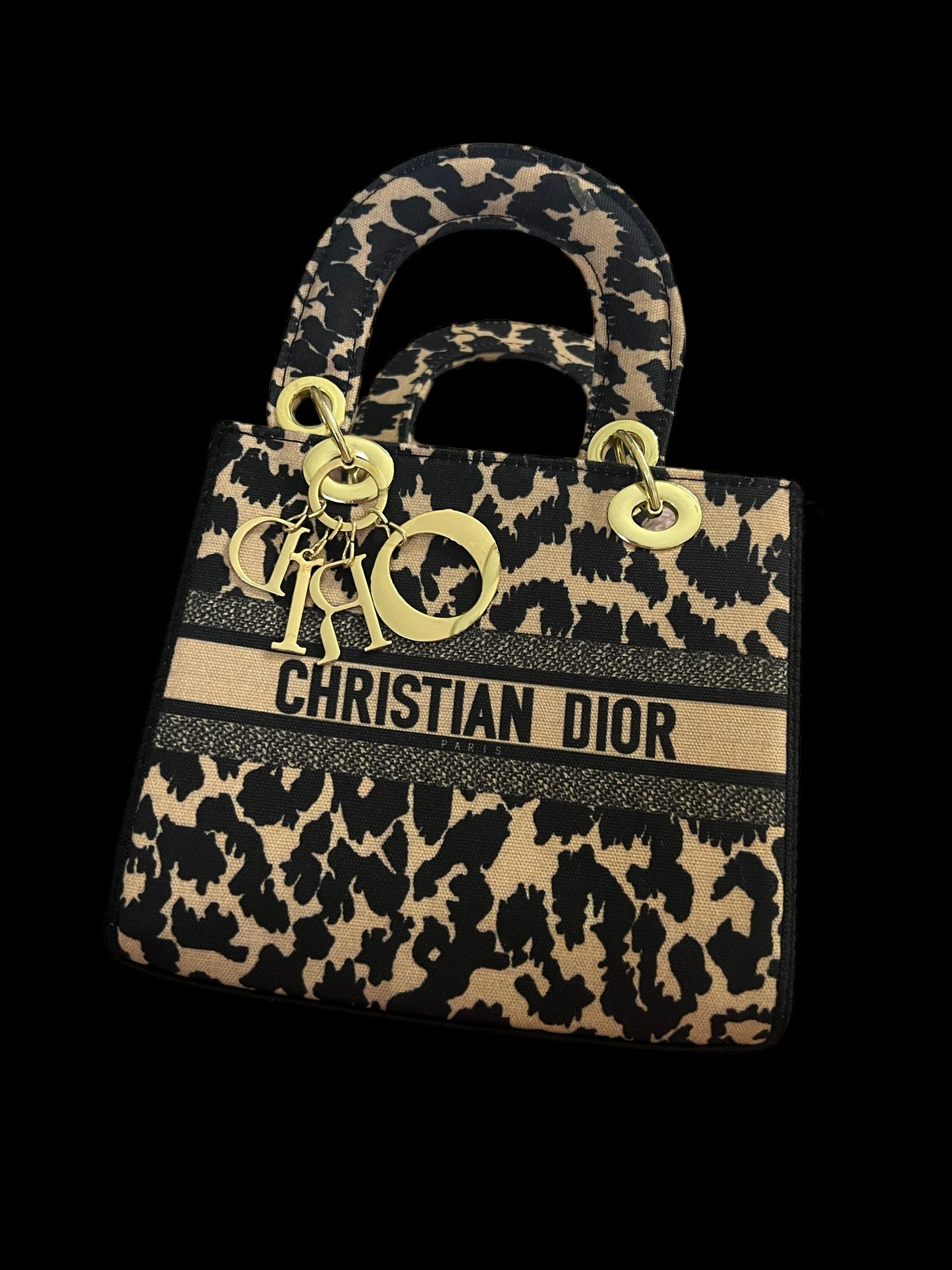 Cheetah print inspired bag